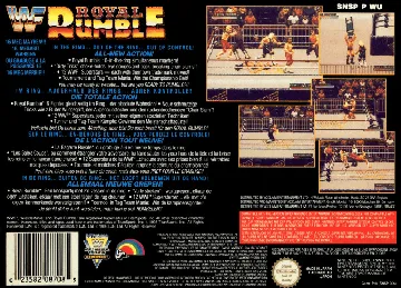 WWF Royal Rumble (Europe) (Rev 1) box cover back